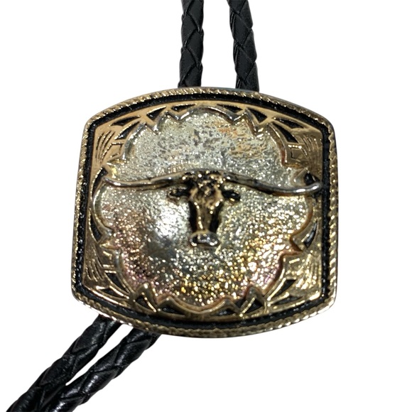 Bolo Tie Longhorn by Marcus Mexico American West - Picture 2 of 3